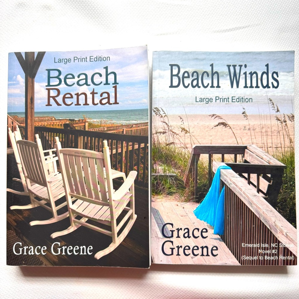 Two Books: Beach Rental Novel 1 & Beach Winds Novel 2 by Grace Greene